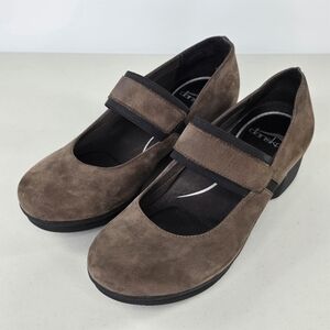 Dansko Brown Suede Mary Jane Comfort Shoes EU 39 US 8.5-9